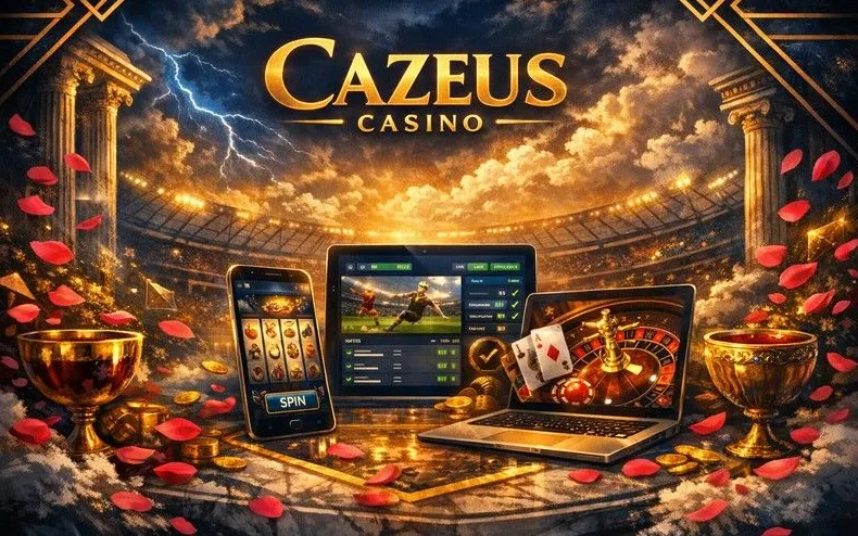 Cazeus sports betting interface with live odds