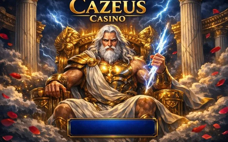 Cazeus Casino homepage hero banner
